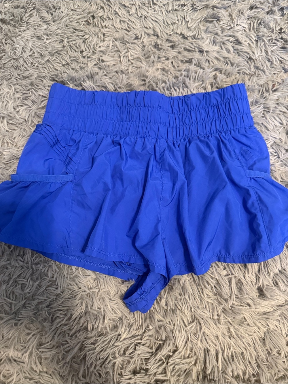 Free people movement Women’s Royal Blue Elastic Waist Athletic Shorts